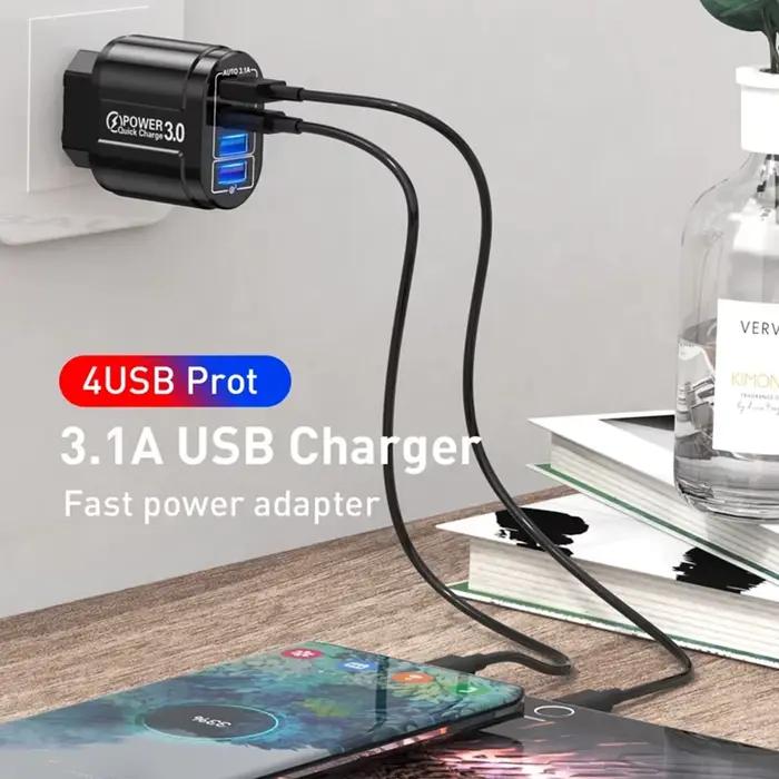 Chargeur de voyage portable QC3.0
