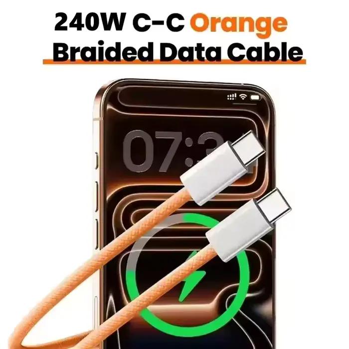 Lot de 3 câbles USB-C vers USB-C 240W pour charge rapide