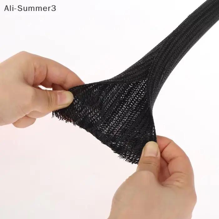 Gaine isolée auto-fermée en PVC pour câbles de 8 à 32mm, flexible et résistante, idéale pour l'organisation des câbles à la maison et au bureau, résistante à la chaleur, facile à installer et à entretenir
