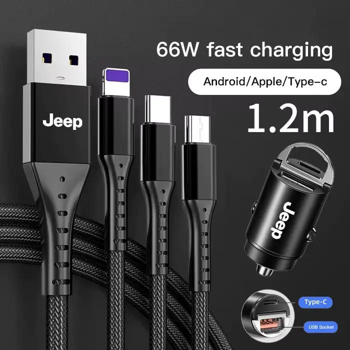 Chargeur intérieur de voiture 3 en 1