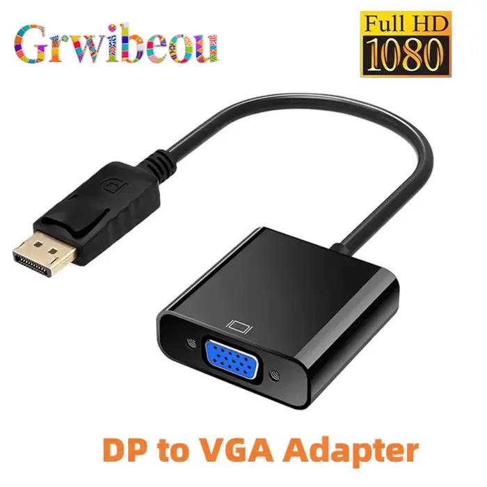 Câble adaptateur DisplayPort 1080 DP vers VGA