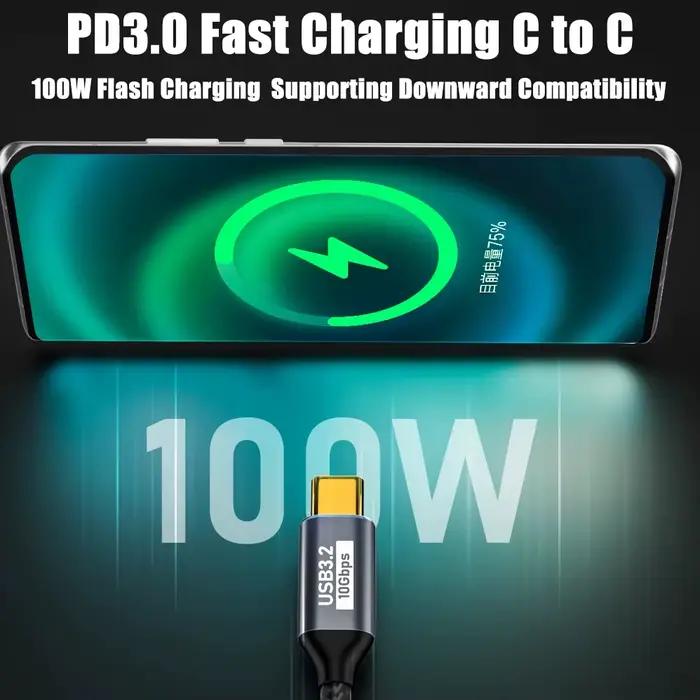 Câble PD100W USB-C vers