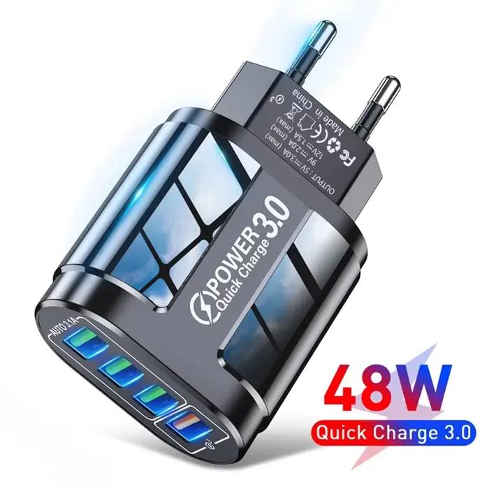 Chargeur de voyage portable QC3.0