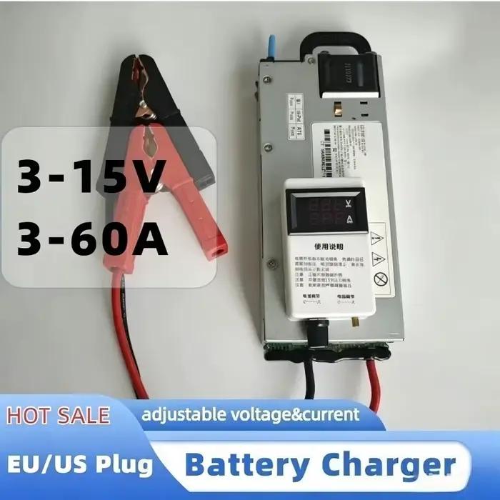 Chargeur réglable 3-15V 3-100A 12V 100A 80A 14.6V 200A 12.6V 50A 30A pour batteries lithium-ion