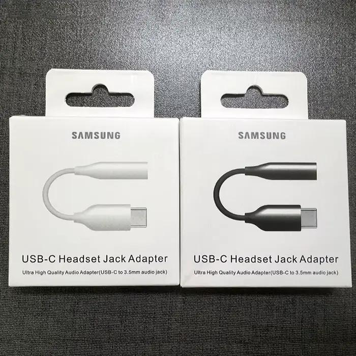 Samsung USB Type C à 3.5mm Aux adaptateur type-c Jack Audio écouteur câble convertisseur pour Galaxy S25 S24 S23 S22 Ultra S20 S21 Plus