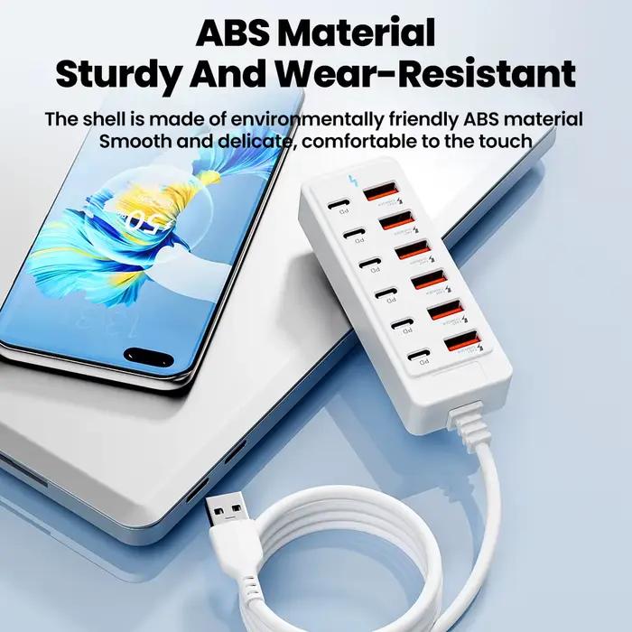 Multiprise 12 en 1, Station de chargeur USB multi-ports