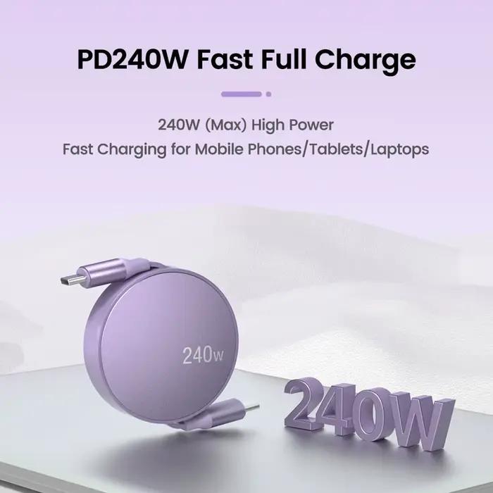Câble de chargement rapide PD 240W Type C