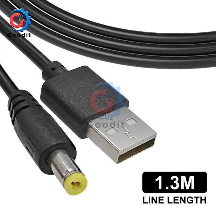 Câble Boost DC/DC 9V 12V USB Convertisseur d'Alimentation 5.5mm x 2.1mm pour Appareils Electroniques Occasions Spéciales