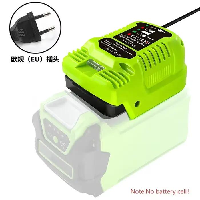 Chargeur rapide avec prise EU pour batterie Greenworks 40V