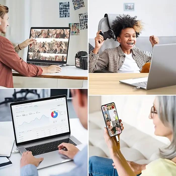Lot de 4 adaptateurs USB C vers USB (2 packs)