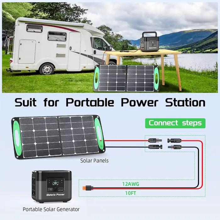 JMUYTOP 12AWG 4 mm2 pour panneau solaire Ecoflow vers câble XT60i 118 pouces/3 M pour centrale électrique portable River delta 2 max