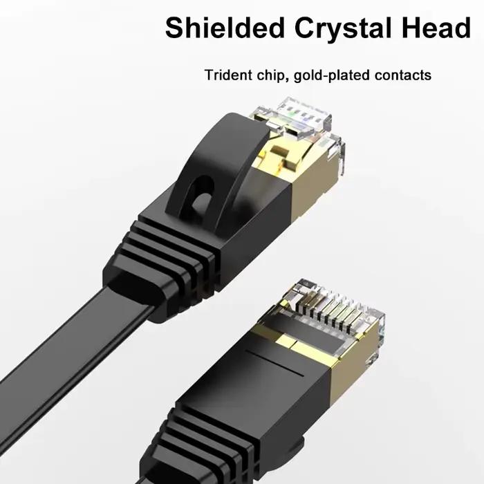 Câble Ethernet CAT7 plat LAN 0