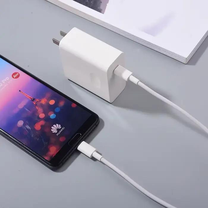 Adaptateur de chargeur mural Huawei 65W PD 20V 3.25A USB C pour ordinateurs portables Matebook 15 14 13 X Pro P50 Pro occasions spéciales recharge rapide sécurisé