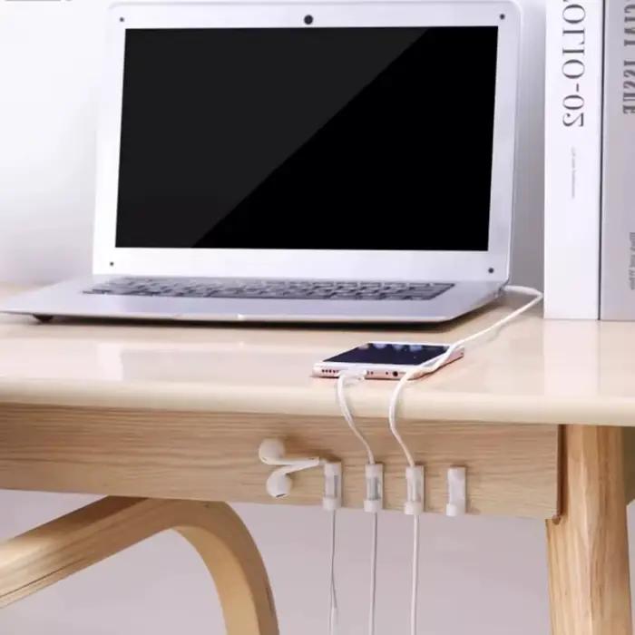 Clips de câbles en plastique Transparent