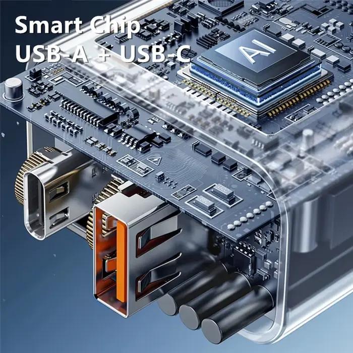 Chargeur rapide USB A + C EU 25W PD