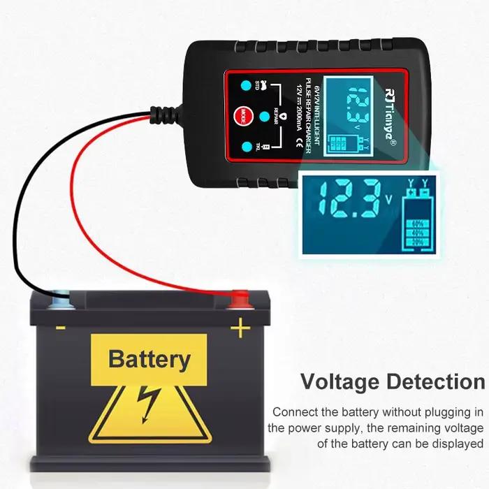 EAFC 12V 6V chargeur de batterie de voiture de moto 2A