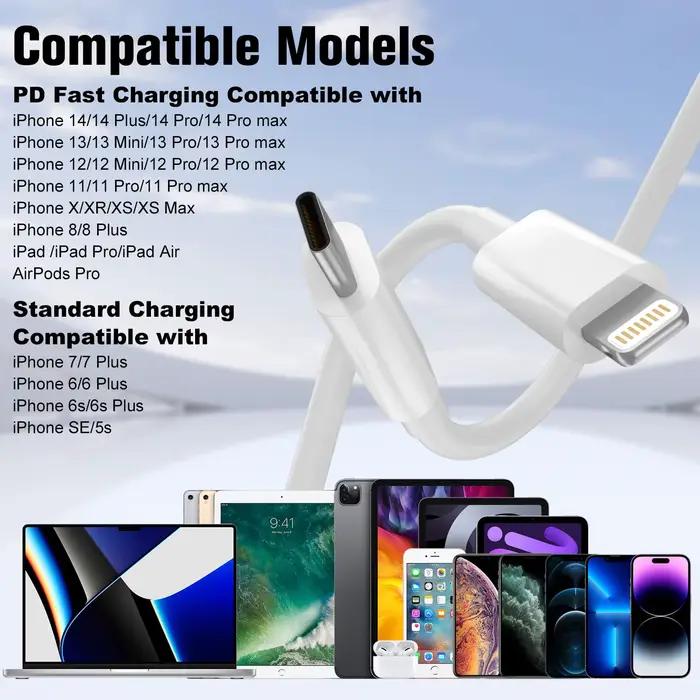 Câble de charge rapide pour Apple iPhone
