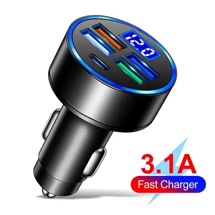 Chargeur de voiture PD 5 en 1 QC3.0