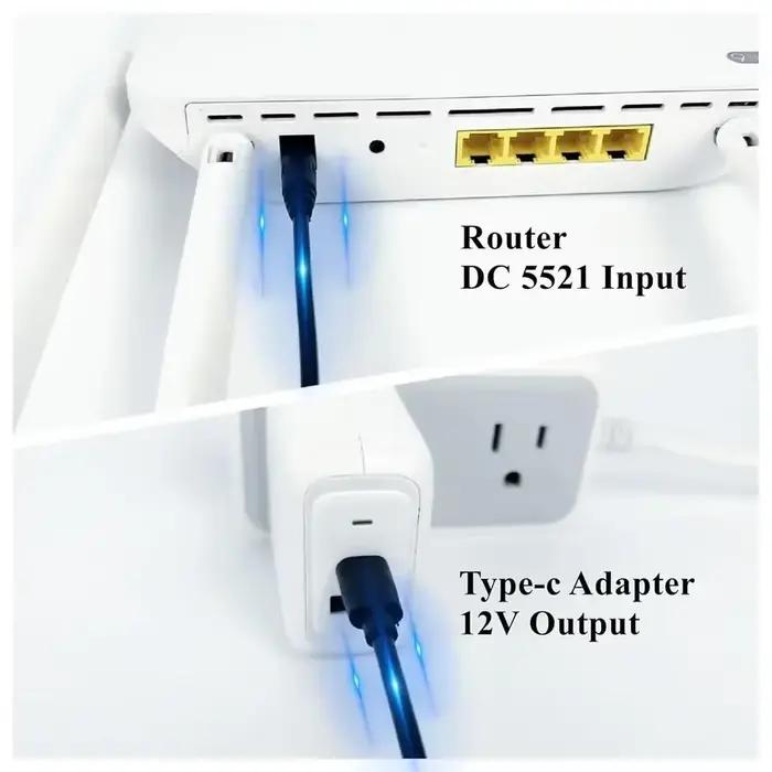 Câble répartiteur USB C vers DC 12V 3A