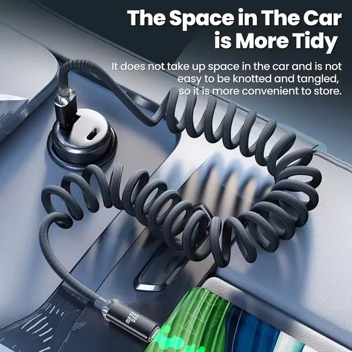 Câble de charge rapide USB-A vers USB-C 120W pour voiture et smartphone tressé en tissu renforcé compatible Samsung S26 Xiaomi Huawei occasions quotidiennes et voyages