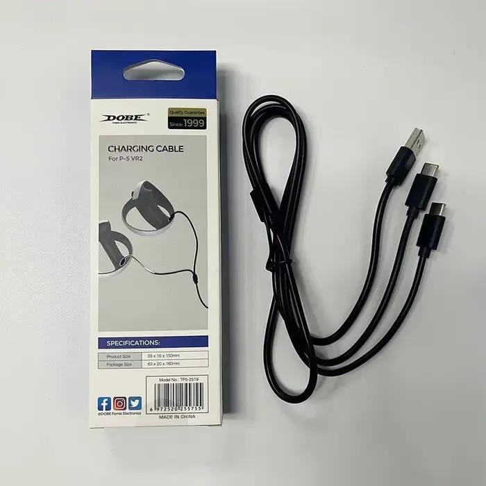 Câble de chargement Tahnuhna pour PS VR2, Switch et PS5, câble USB Type-C 2 en 1, ligne de données pour joueurs et réalité virtuelle