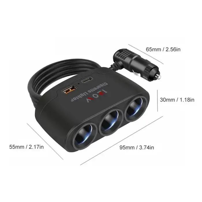 Adaptateur de chargeur de voiture 120W