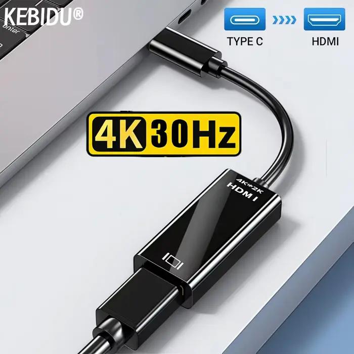 Câble adaptateur de Type C vers HDMI 4K 30Hz