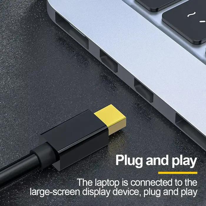 Câble Mini DP vers HDMI compatible 4K 30Hz