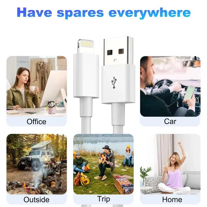 Xiao mi pd harger cordon pour iPhone 3 pieds/6 pieds USB vers câble Lightning