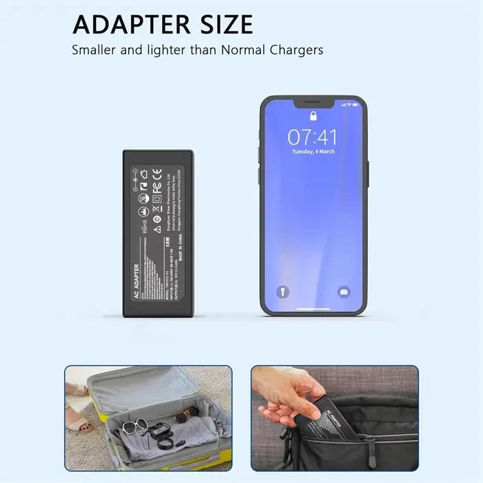 65W 19V 3.42A AC Chargeur pour Acer Aspire 1 3 5 A515-44 A515-45 A515-46 A515-54 A515-55 A515-56 A115-32 A315-23 US Plug
