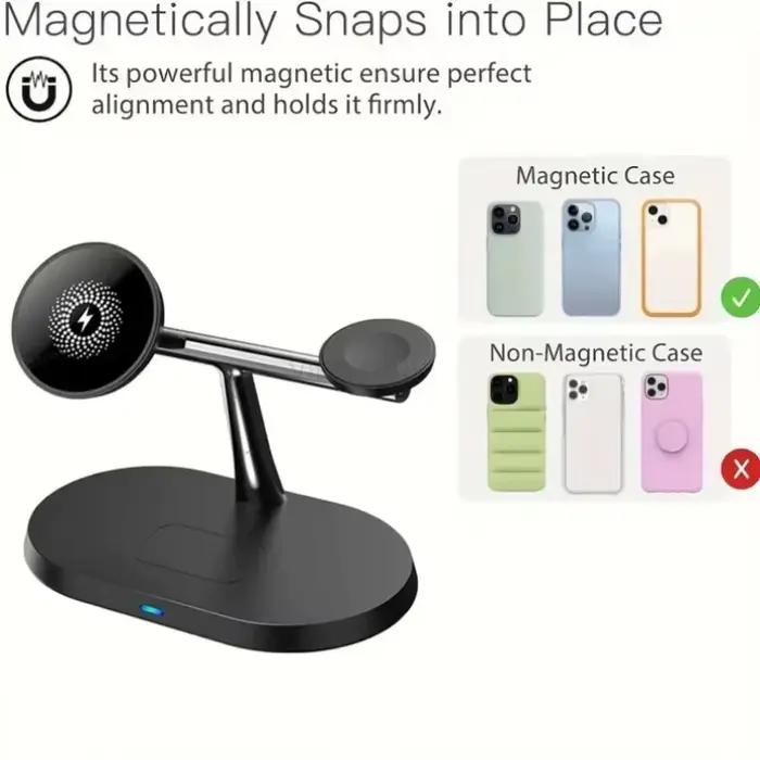Chargeur magnétique sans fil 3 en 1