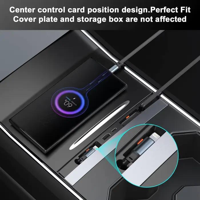 Hub de charge USB pour Tesla Model Y et Model 3