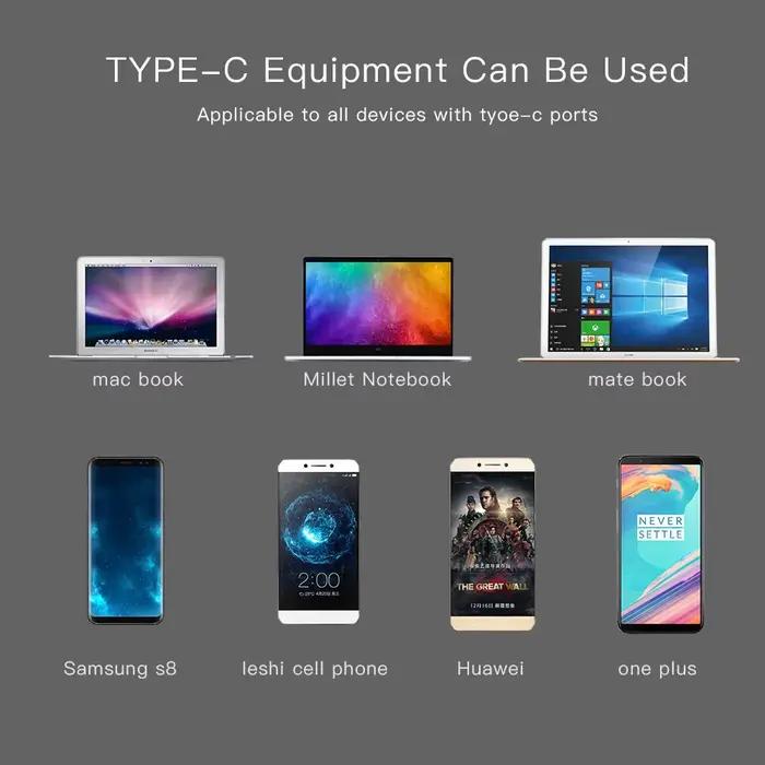 Câble à ressort de charge rapide USB Type C