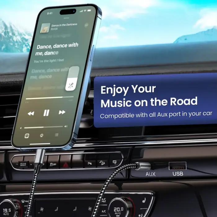 Câble DAC USB-C 1.5m 2m Type-C à Jack 3.5mm pour MP3 MP4 Lecteur Autoradio Haut-parleur HIFI Stéréo Occasions Spéciales