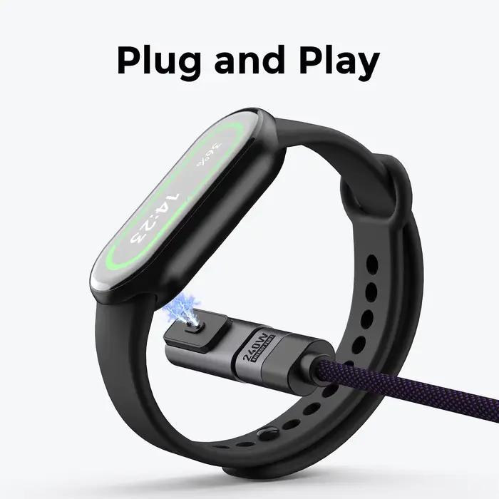 Adaptateur de charge de Type C pour Xiaomi Band 10/9/8/Redmi Watch 5/4