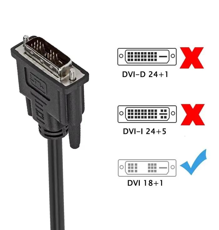 Câble DVI 1080P 1,5m Mâle à Mâle Compatible PC Ordinateur Portable Moniteur Télévision Occasions Spéciales Multimédia