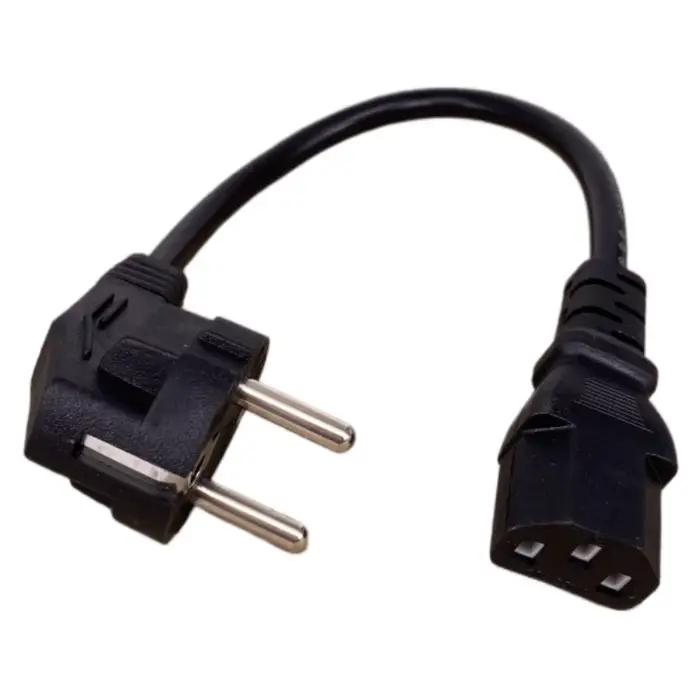 Câble d'alimentation CEE7/7 vers IEC C13 10A 250V 30cm 50cm pour usage résidentiel et professionnel haute qualité sécurité durable