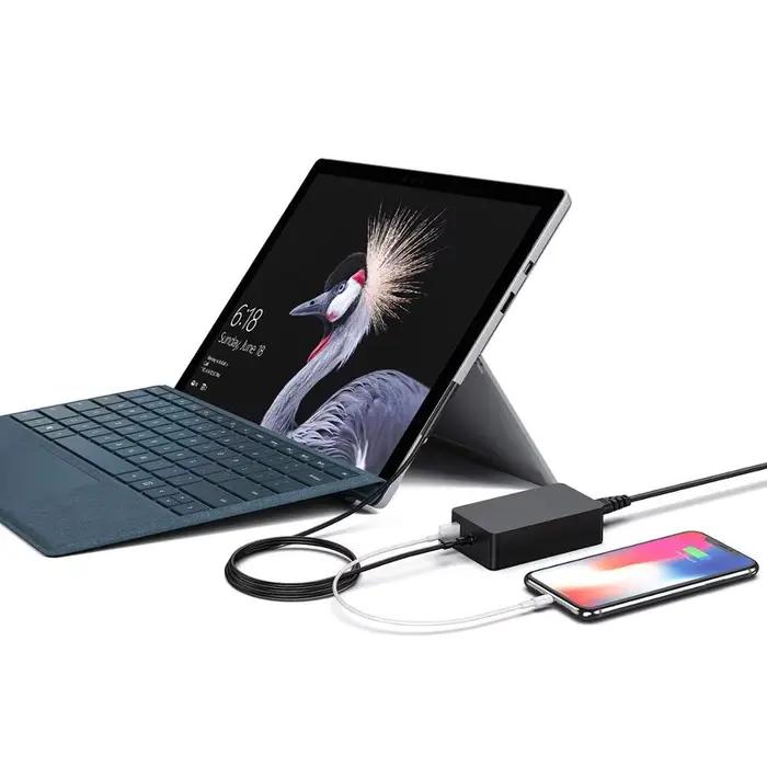 Adaptateur secteur 44W 15V 2.58A pour Microsoft Surface Laptop Pro 3 Pro 4 Pro 5 (2017)