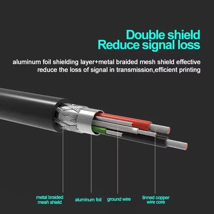 Câble d'imprimante USB Type B mâle vers