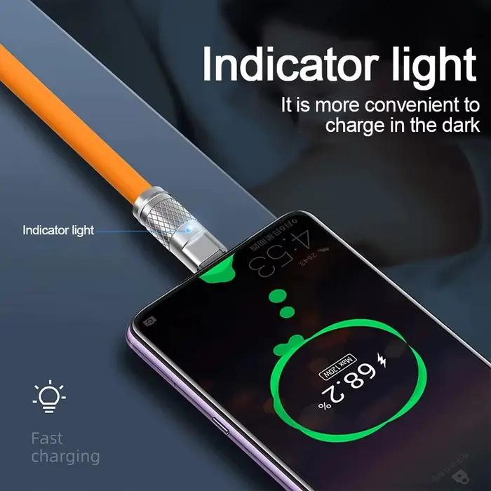 Câble USB Type-C en Silicone Liquide
