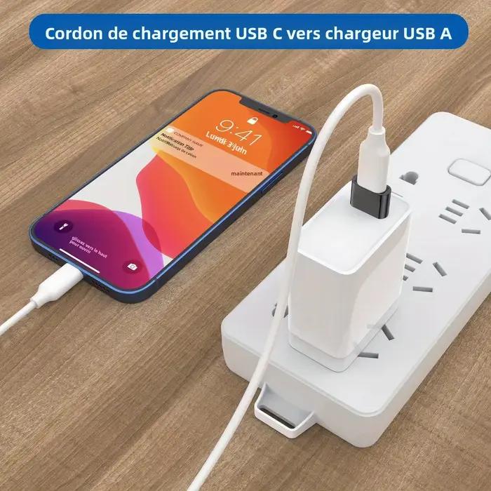 Paquet de 3 adaptateurs USB vers USB C