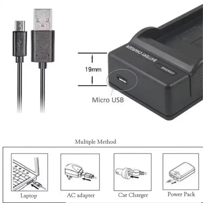 Chargeur de batterie USB pour EN-EL2