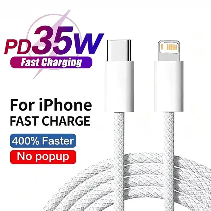 Câble tressé de charge rapide PD 35W