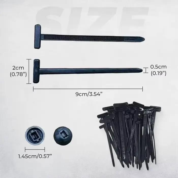 Attaches de câble en Nylon autobloquantes