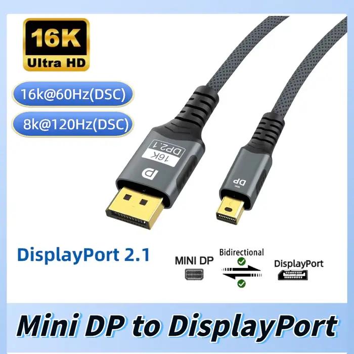 Câble Mini DP vers DisplayPort