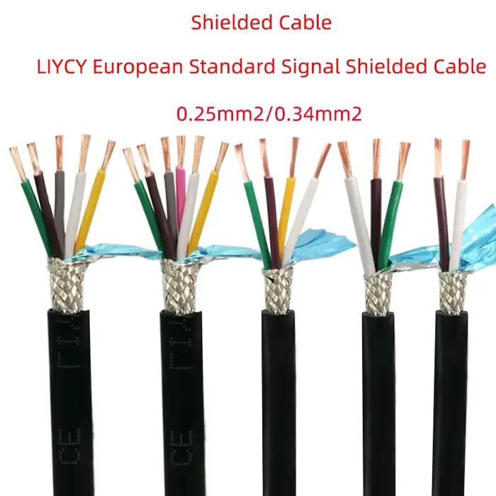Câble blindé LIYCY Signal Standard européen 0.25-0.34mm2