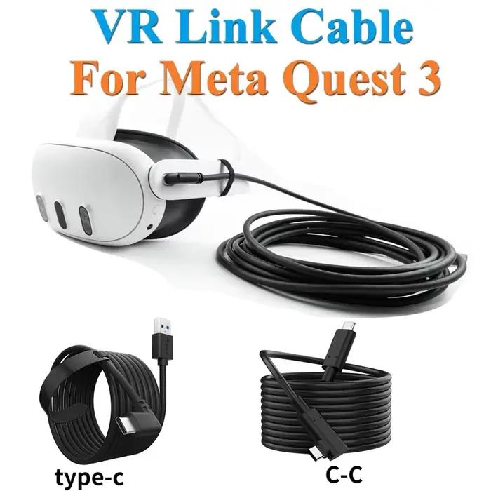 Câble de liaison pour Meta Quest 3 3.0 Steam VR élégant et rapide à grande vitesse pour expérience VR sans interruption occasions spéciales
