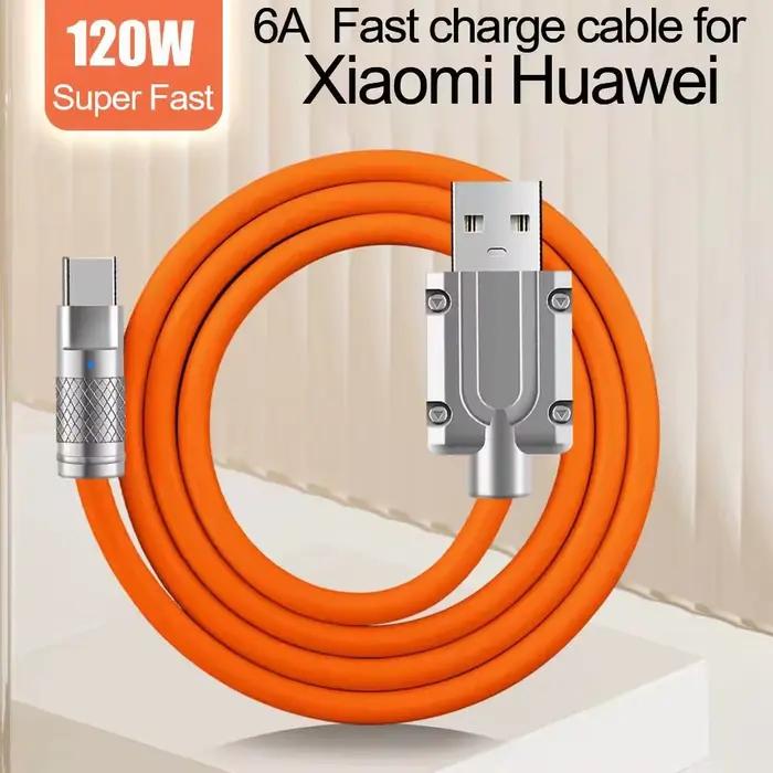 Câble USB C coudé rotatif à 180 degrés 120W 6A