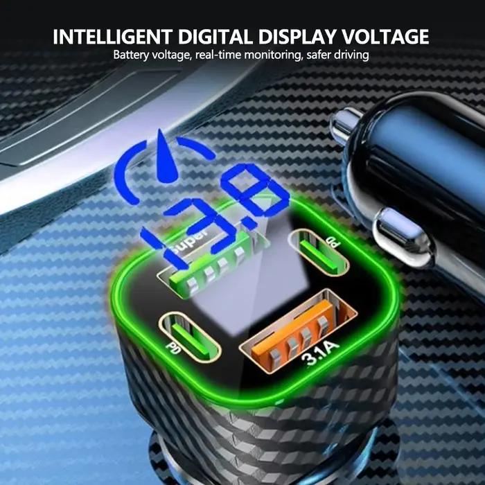 Chargeur de téléphone de voiture 4 en 1