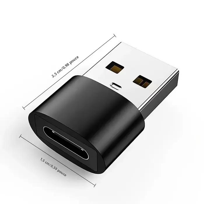 Paquet de 3 adaptateurs USB vers USB C